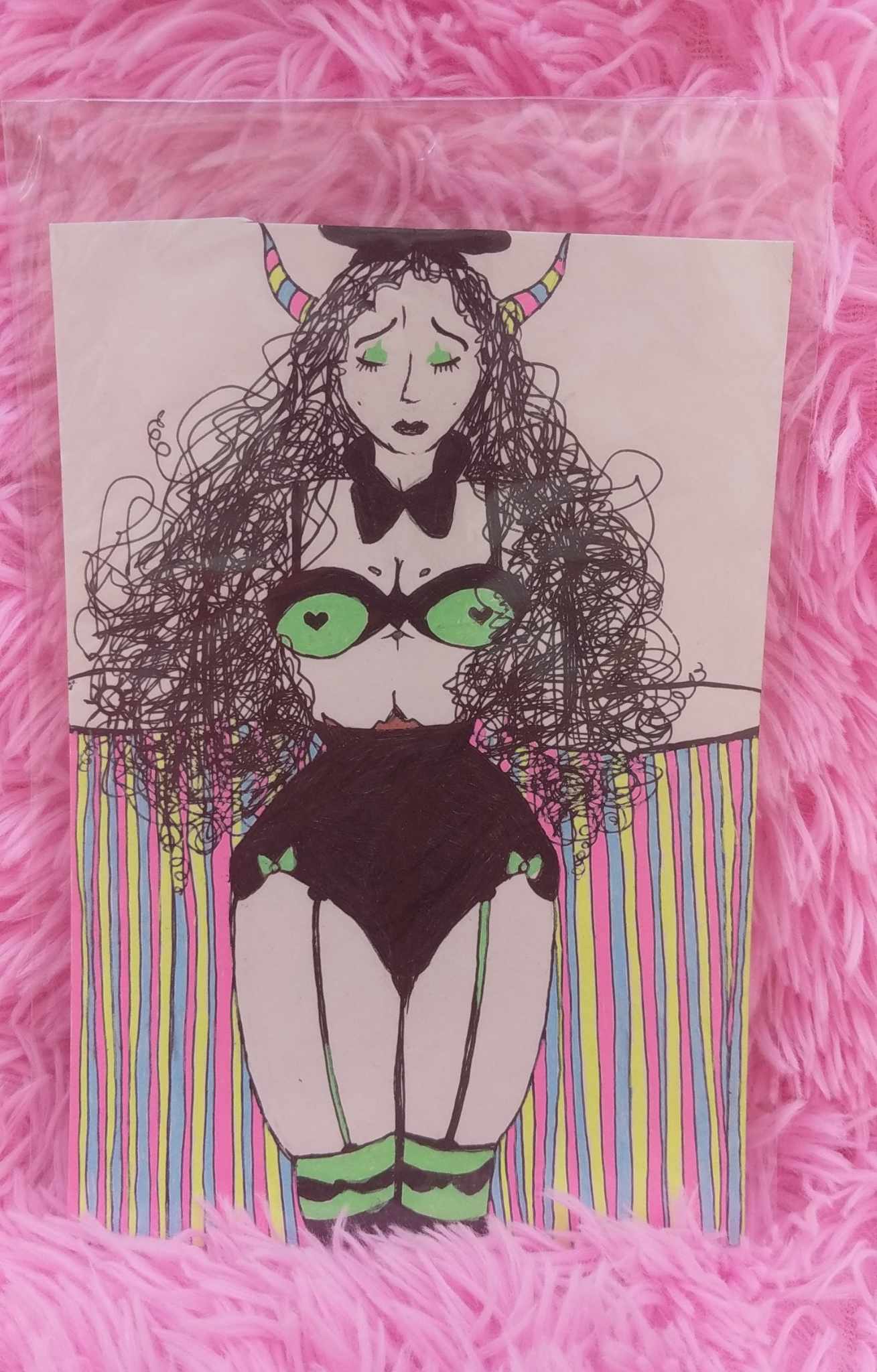 Burlesque — Painted Journal Page by Sydney Nova, creative, cute, emotional