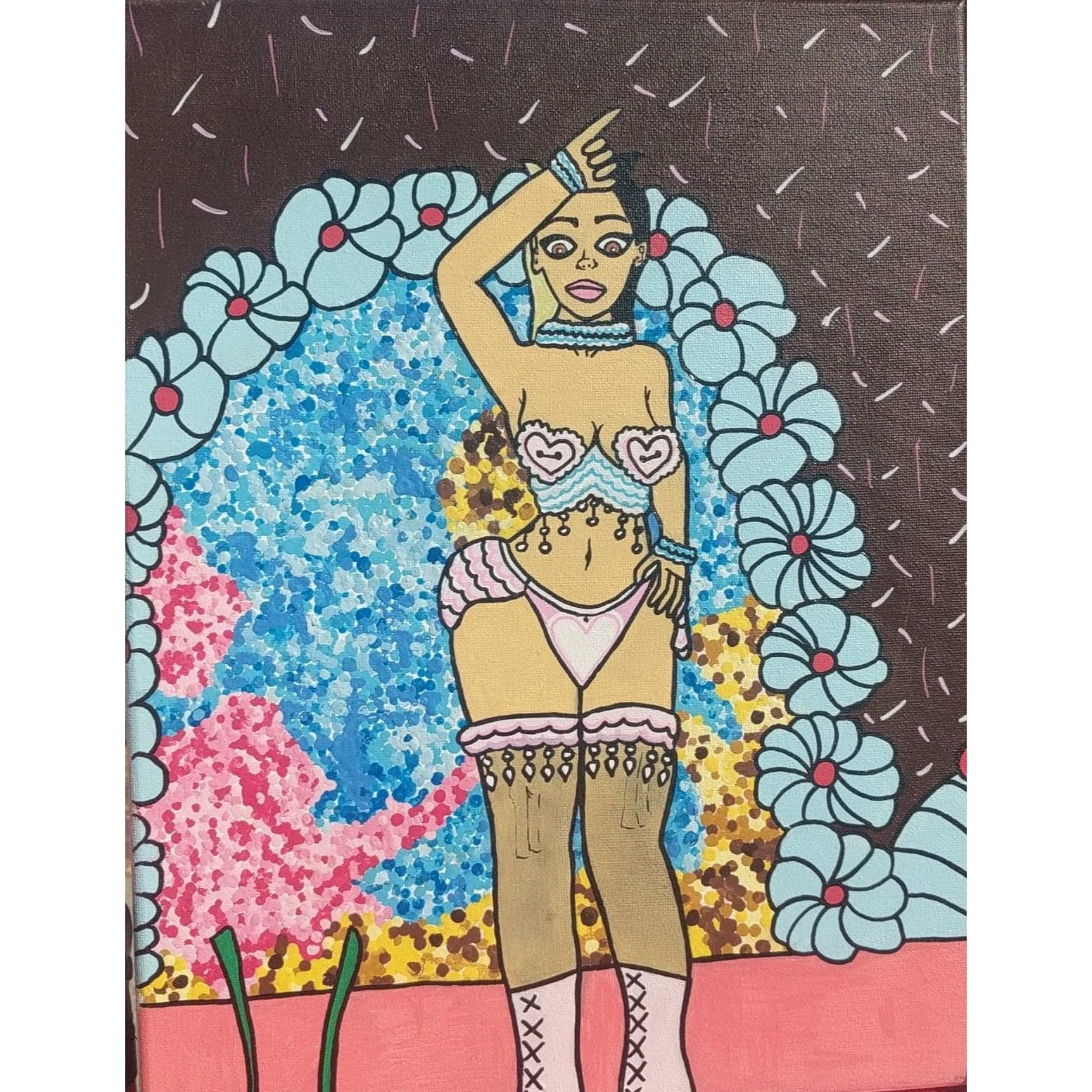 Melanie Martinez (The Bakery) — Acrylic Fanart Painting by Sydney Nova, creative, cute, fanart
