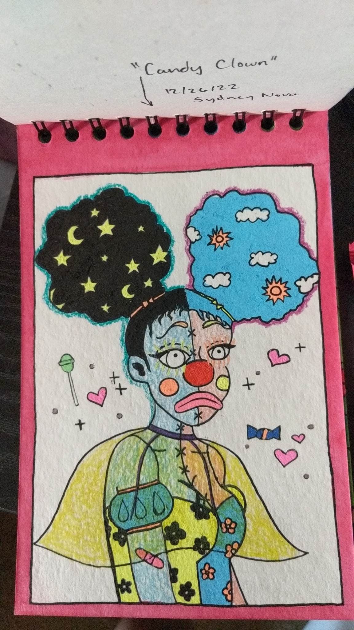 Prints: "Candy Clown